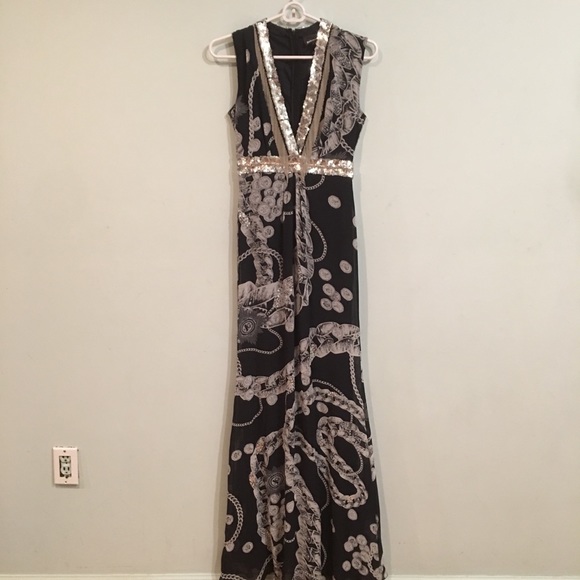 BLOWOUT SALE! Cavalli Chains Printed Maxi dress 2 - Picture 3 of 8